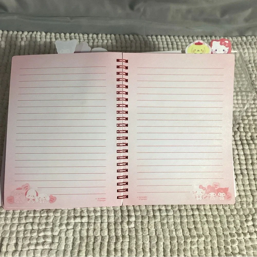 Sanrio Hello Kitty & Friends x Sweethearts 5 Tab 80 Lined Sheet Journal Notebook